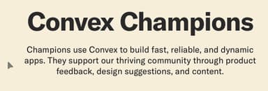 I'm now a Convex Champion